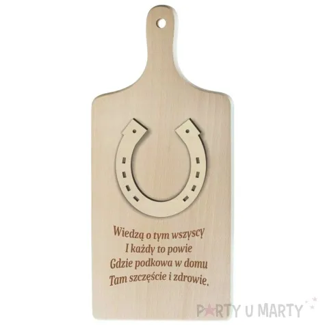 zawieszka drewniana podkowa 33 10 szt