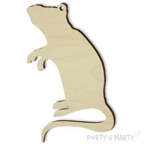 zawieszka drewniana szczur 3 57 x 90 mm 10 szt