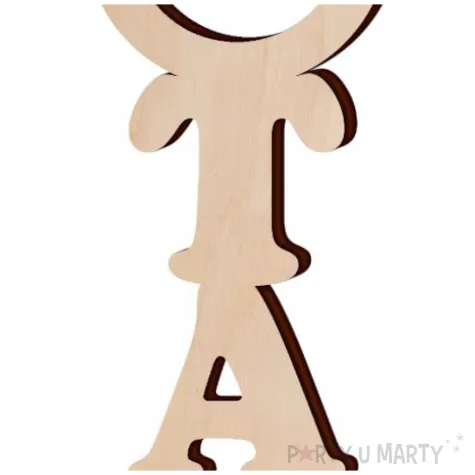 zawieszka drewniana tak 150x50 mm