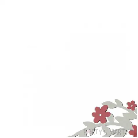 zawieszka drewniana wieniec zajac ostern szaro rozowy arpex 11 cm