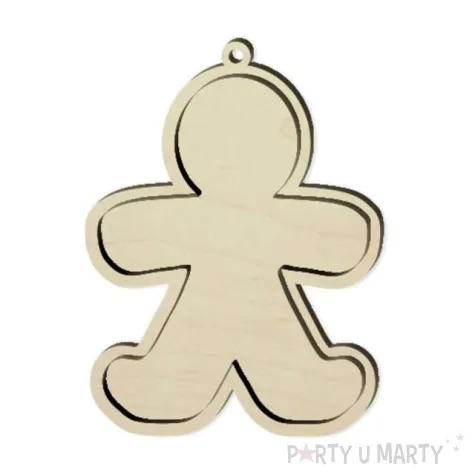 zawieszka drewniana wyklejanka ciastek 85 x 105 mm