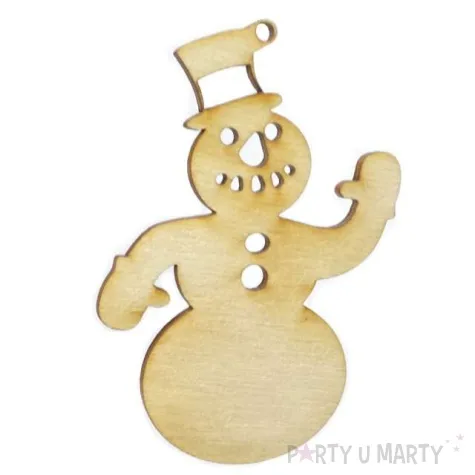 zawieszka drewniana zly balwan 54 x 83 mm 10 szt