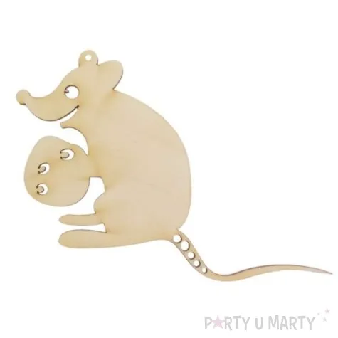 zawieszka drewniana zwierzeta 8 141x108 mm