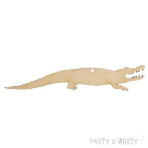 zawieszka drewniana zwierzeta aligator 150x29 mm 10 szt