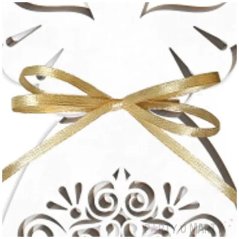 zawieszka hdf aniolek azurowy z kokardka bialy 8 cm