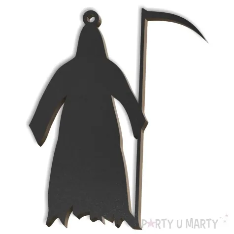 zawieszka hdf kostucha czarna 66 x 82 mm