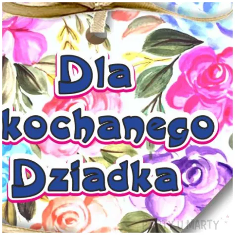 zawieszka hdf serduszko dla ukochanego dziadka bialy 5 5x5 cm