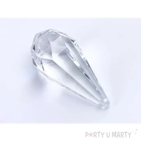 zawieszka kropla bezbarwna 2 3x5 1cm 5szt 1op