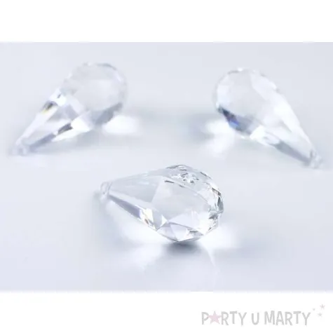 zawieszka kropla bezbarwna 2 3x5 1cm 5szt 1op