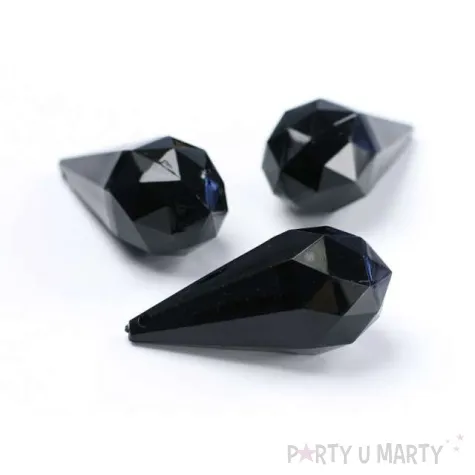 zawieszka kropla czarny 2 3 x 5 1 cm 5 szt