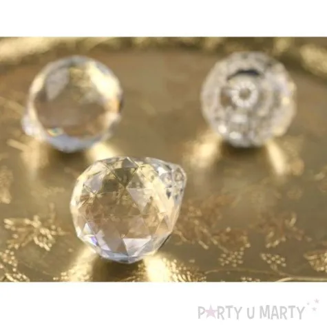 zawieszka kula bezbarwna 3 5x4 1cm 5 szt