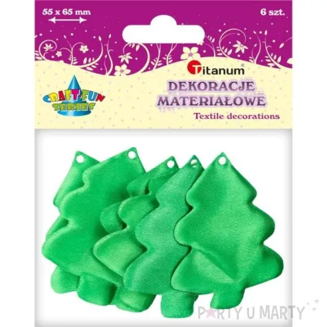 zawieszka materialowa choinki titanum 6 szt