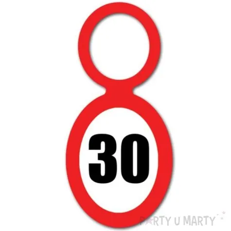 zawieszka na butelke 30 urodziny znak 20 szt