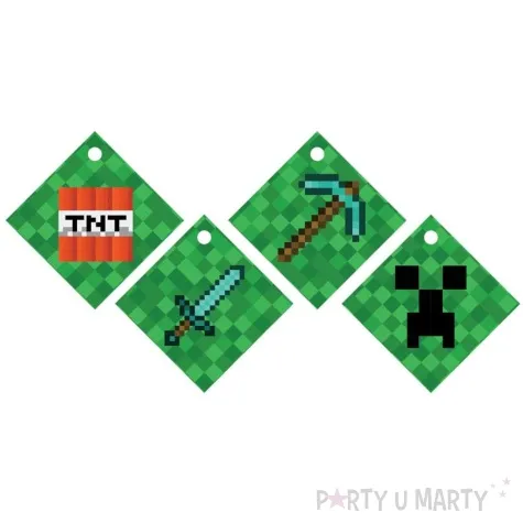 zawieszka na butelke piksele tnt congee 12 szt