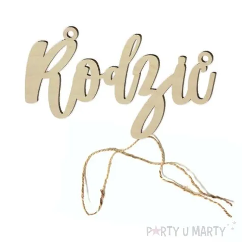 zawieszka na krzeslo rodzic drewno 200 x 120 mm