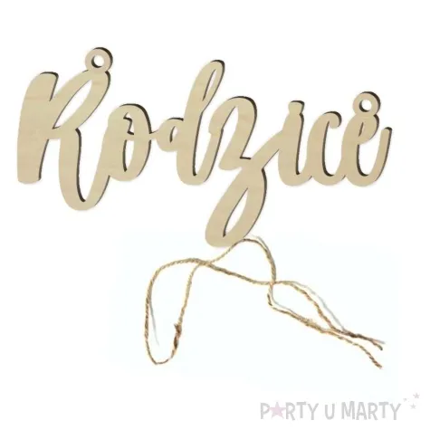 zawieszka na krzeslo rodzice drewno 220 x 120 mm