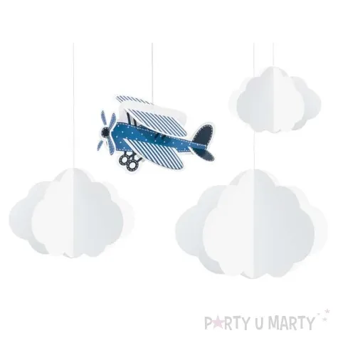 zawieszki chmurki i salomociki niebieski partydeco 1op 4szt
