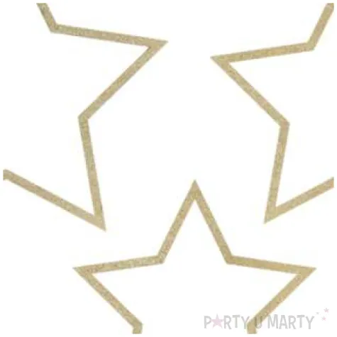 zawieszki dekoracyjne drewniane gwiazdy partydeco 3 szt