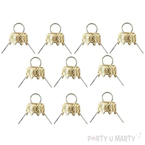 zawieszki do bombek zlote brewis 10 szt