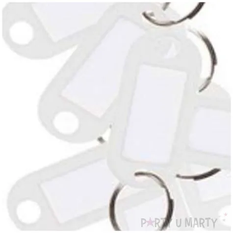 zawieszki do kluczy biurowe biale d rect 10 szt