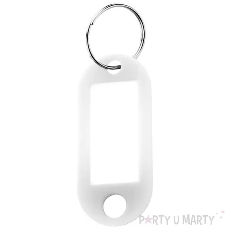 zawieszki do kluczy biurowe biale d rect 10 szt