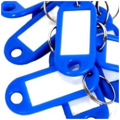 zawieszki do kluczy biurowe niebieskie d rect 10 szt