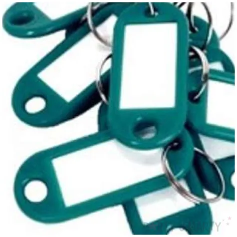 zawieszki do kluczy biurowe zielone d rect 10 szt