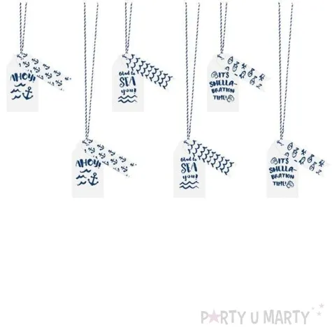 zawieszki do prezentow ahoy 6 szt