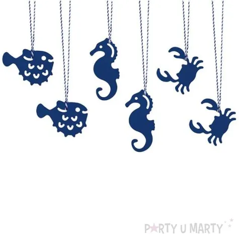 zawieszki do prezentow ahoy 6 szt