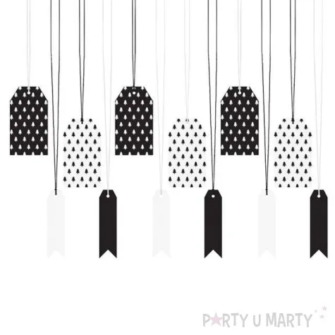 zawieszki do prezentow choinki 12 szt