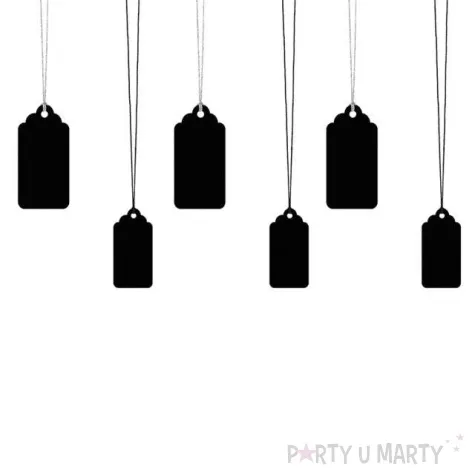 zawieszki do prezentow classic z falbanka 6 szt