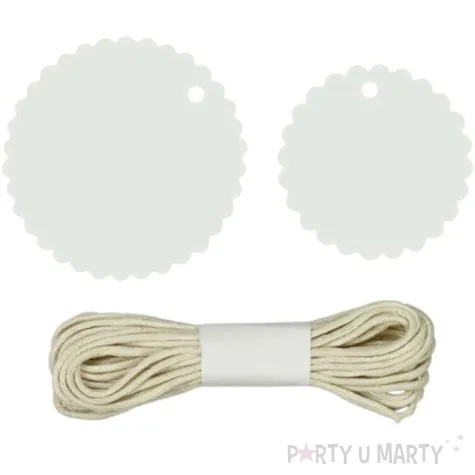 zawieszki do prezentow craft fun series biale titanium 20 szt