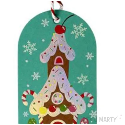 zawieszki do prezentow craft fun series ciasteczkowe mix titanium 12 szt