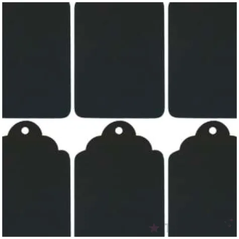 zawieszki do prezentow craft fun series kredowe czarne titanium 10 szt