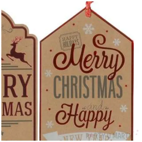 zawieszki do prezentow craft fun series xxl brazowe titanium 6 szt