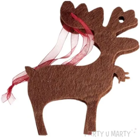 zawieszki filcowe renifer titanum 2 szt