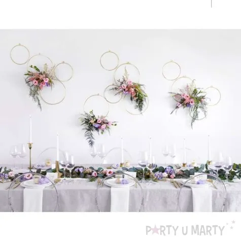 zawieszki metalowe kolka partydeco 2 szt