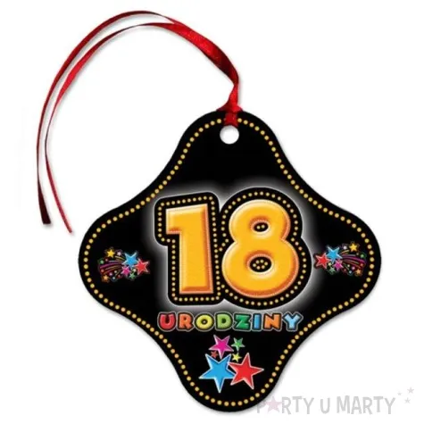 zawieszki na alkohol 18 urodziny gwiazdki 20 szt