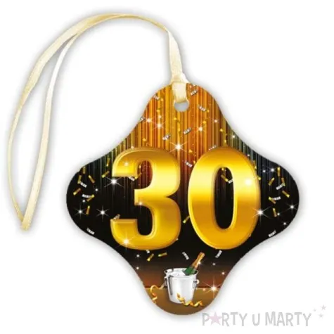 zawieszki na alkohol 30 gold champagne 20 szt