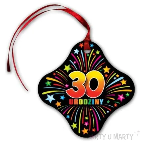 zawieszki na alkohol 30 urodziny fajerwerki 20 szt