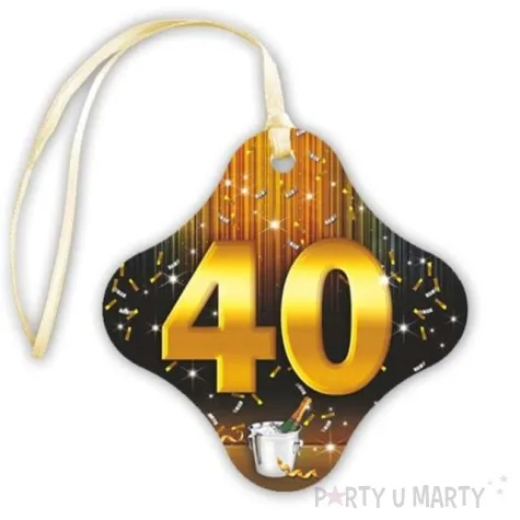 zawieszki na alkohol 40 gold champagne 20 szt