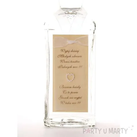 zawieszki na alkohol perlowe serce 25 szt