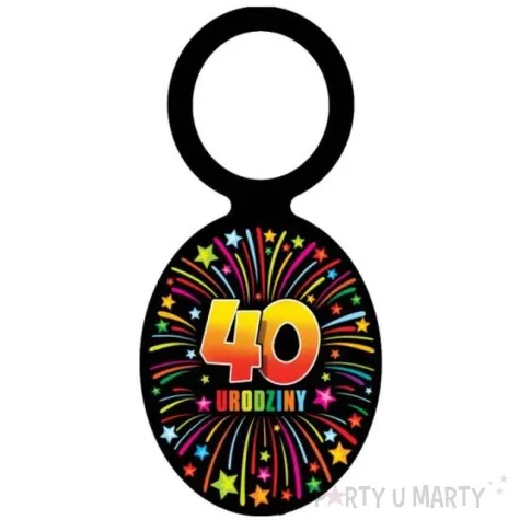 zawieszki na alkohol urodziny 40 fajerwerki 20 szt