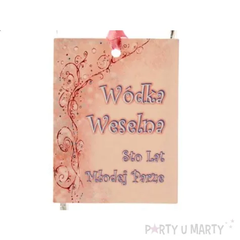 zawieszki na alkohol w weselna 25 szt