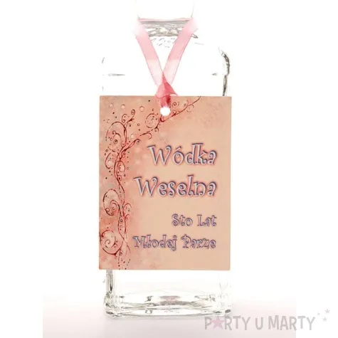 zawieszki na alkohol w weselna 25 szt