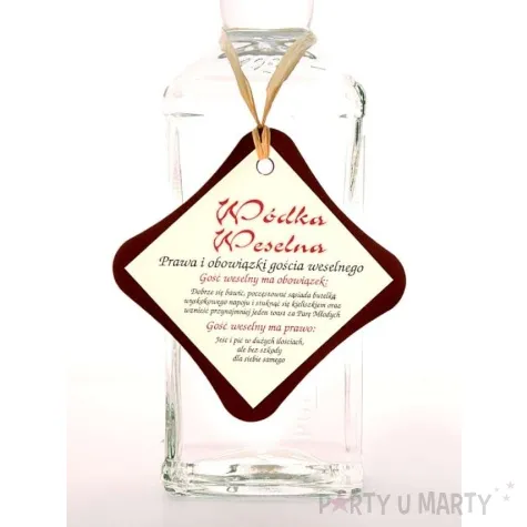 zawieszki na alkohol z rafia 25 szt