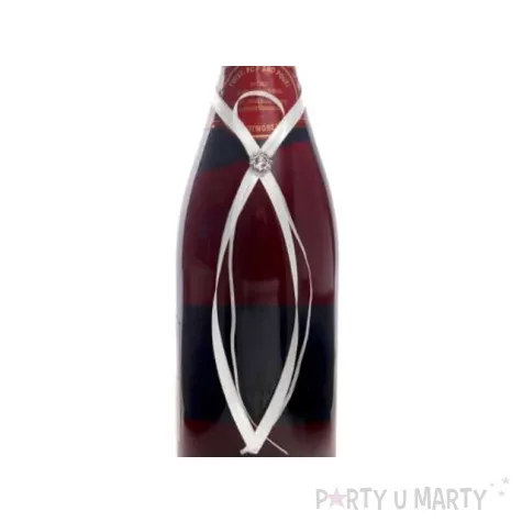 zawieszki na alkohol ze wstazki biale 25 szt