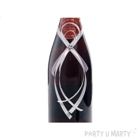 zawieszki na alkohol ze wstazki biale 25 szt