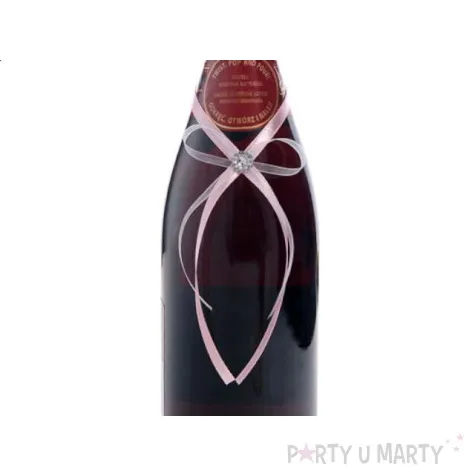 zawieszki na alkohol ze wstazki j rozowej 25 szt