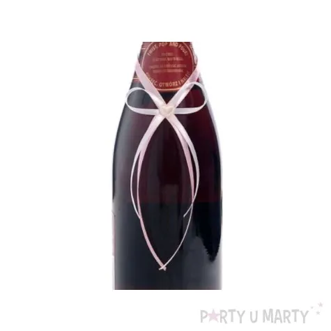 zawieszki na alkohol ze wstazki j rozowej 25 szt